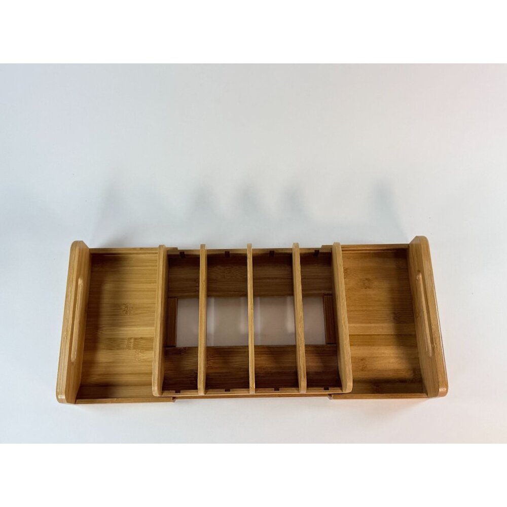 Seville Classics Home Expandable Bamboo Brown Cabinet And Pantry Organizer